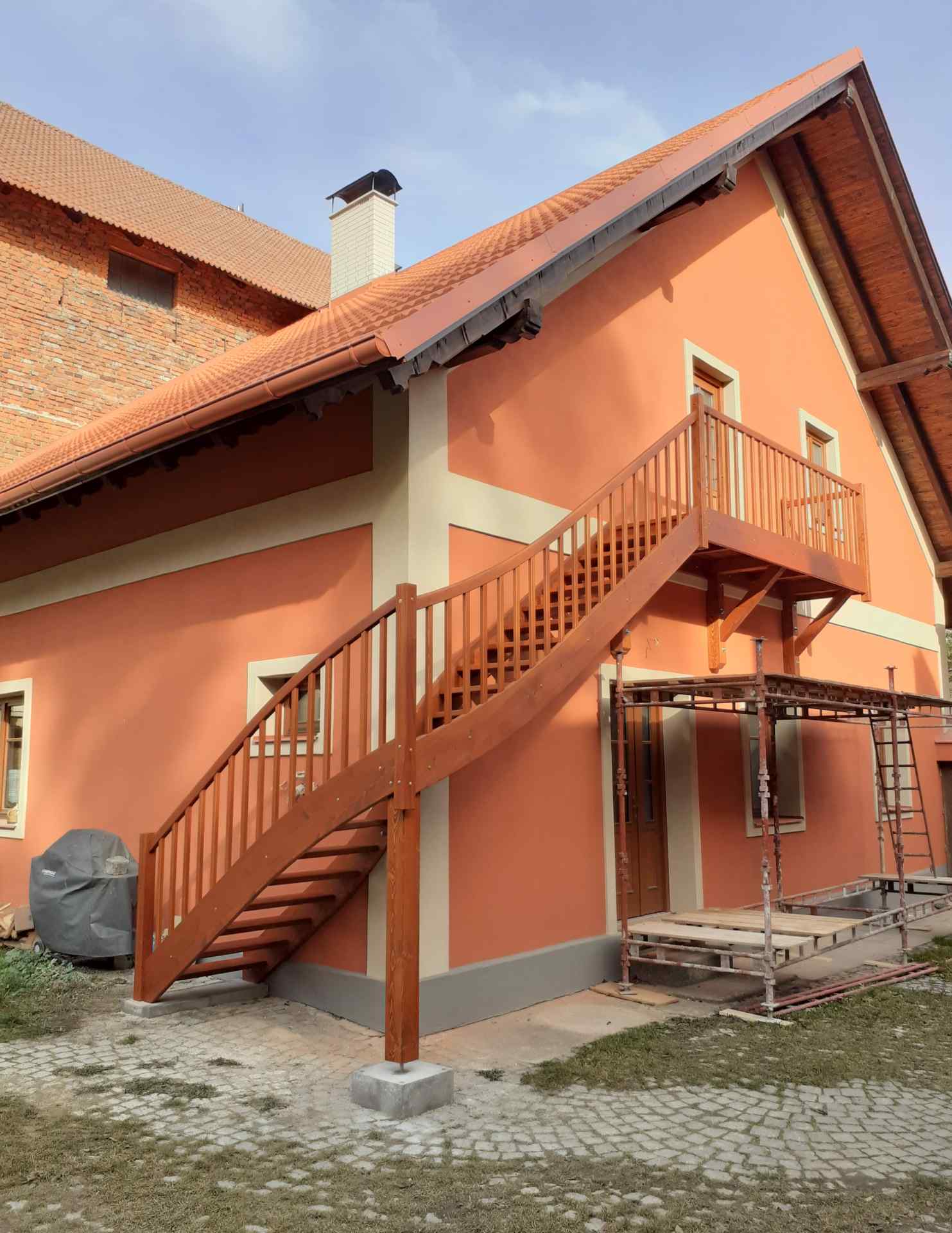 Zábradlí celodřevěné
